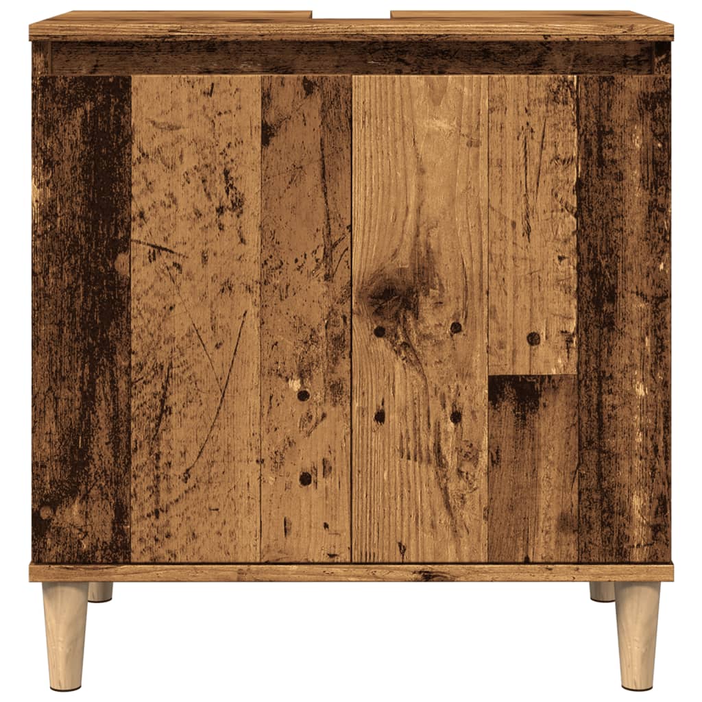 Ντουλάπι νιπτήρα Παλιό ξύλο 58x33x60 cm Κατασκευασμένο ξύλο - Pakobazaar