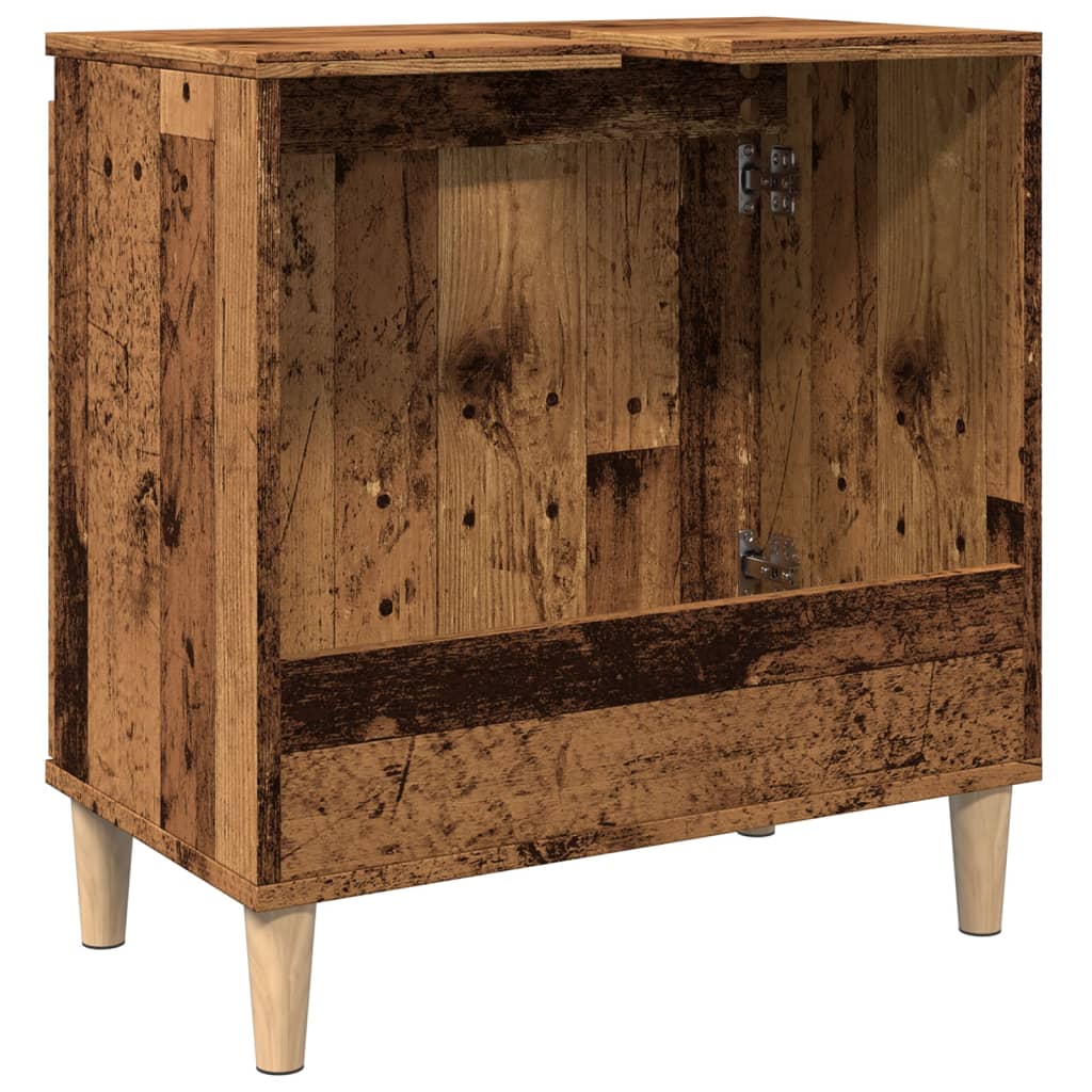 Ντουλάπι νιπτήρα Παλιό ξύλο 58x33x60 cm Κατασκευασμένο ξύλο - Pakobazaar