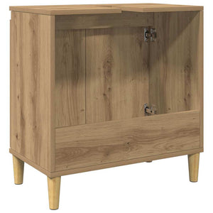 Ντουλάπι Νιπτήρα τεχνίτης Δρυς 58x33x60 εκ. Επεξεργασμένο Ξύλο