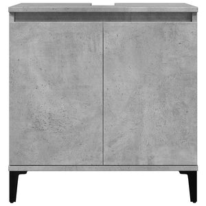 Ντουλάπι Νιπτήρα Γκρι Σκυρ. 58x33x60 εκ. Επεξεργασμένο Ξύλο