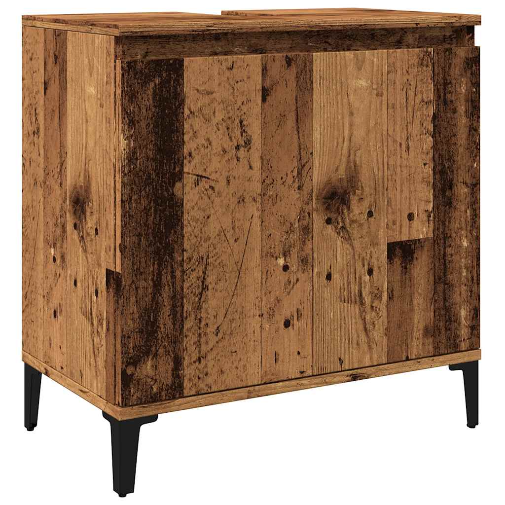 Ντουλάπι νιπτήρα Παλιό ξύλο 58x33x60 cm Κατασκευασμένο ξύλο - Pakobazaar