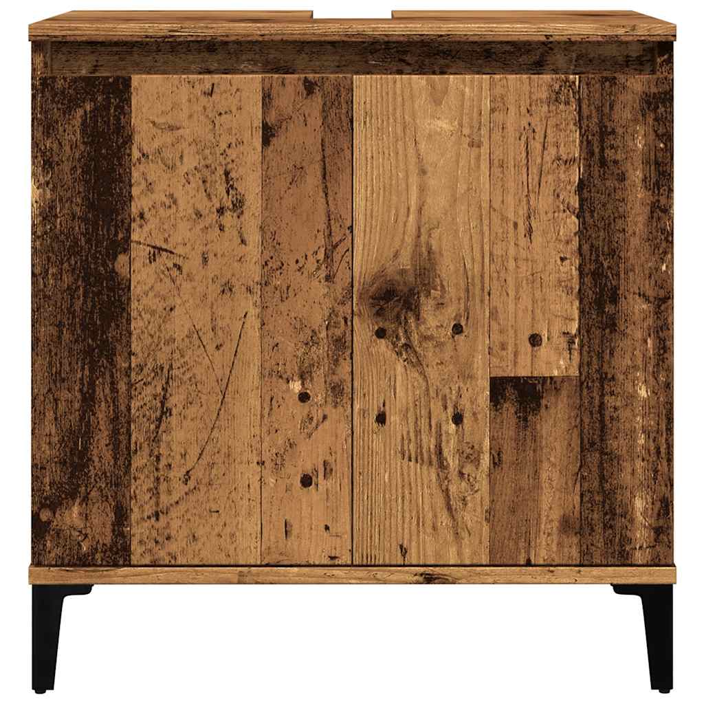 Ντουλάπι νιπτήρα Παλιό ξύλο 58x33x60 cm Κατασκευασμένο ξύλο - Pakobazaar
