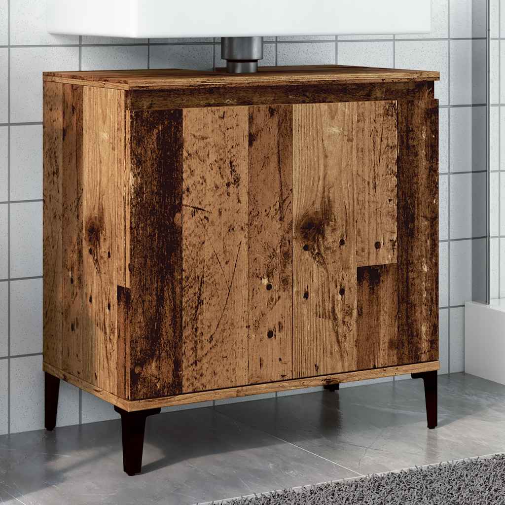 Ντουλάπι νιπτήρα Παλιό ξύλο 58x33x60 cm Κατασκευασμένο ξύλο - Pakobazaar