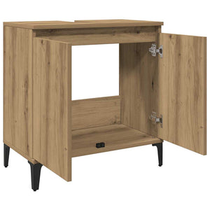 Ντουλάπι Νιπτήρα τεχνίτης Δρυς 58x33x60 εκ. Επεξεργασμένο Ξύλο - Pakobazaar