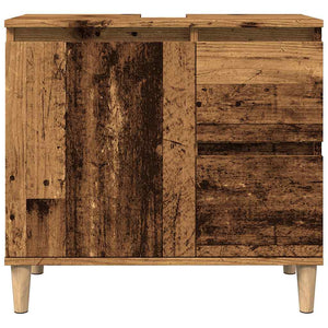 Ντουλάπι νιπτήρα Παλιό ξύλο 65x33x60 cm Κατασκευασμένο ξύλο