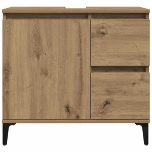 Ντουλάπι Νιπτήρα Αρτισιανή Δρυς 65x33x60 εκ. Επεξ. Ξύλο