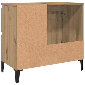 Ντουλάπι Νιπτήρα Αρτισιανή Δρυς 65x33x60 εκ. Επεξ. Ξύλο