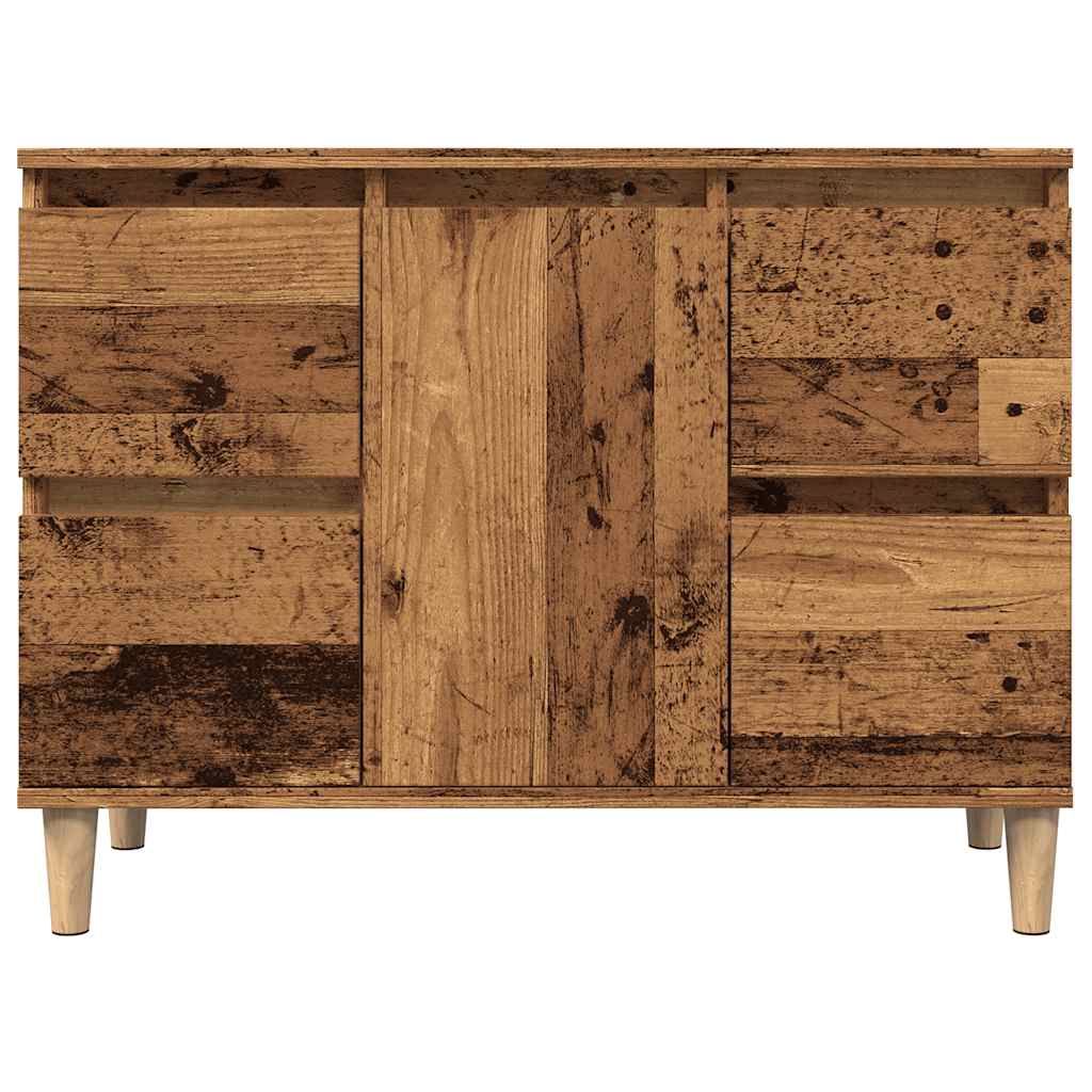 Ντουλάπι νιπτήρα Παλιό ξύλο 80x33x60 cm Κατασκευασμένο ξύλο