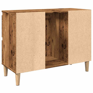 Ντουλάπι νιπτήρα Παλιό ξύλο 80x33x60 cm Κατασκευασμένο ξύλο