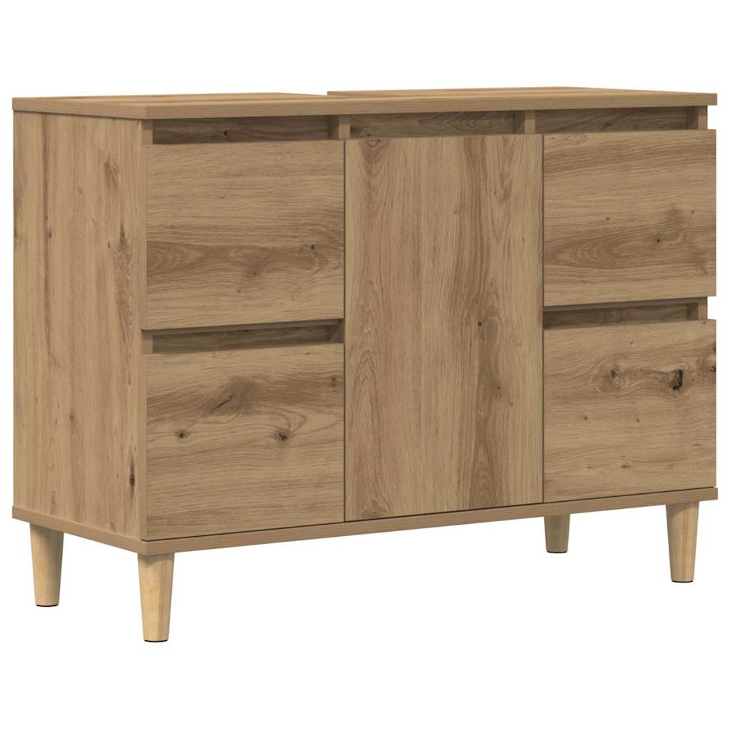 Ντουλάπι Νιπτήρα τεχνίτης Δρυς 80 x 33 x 60 εκ. - Pakobazaar