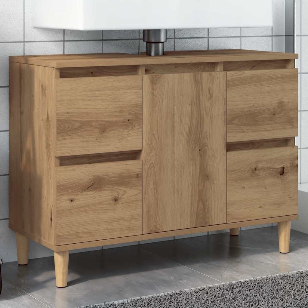 Ντουλάπι Νιπτήρα τεχνίτης Δρυς 80 x 33 x 60 εκ. - Pakobazaar