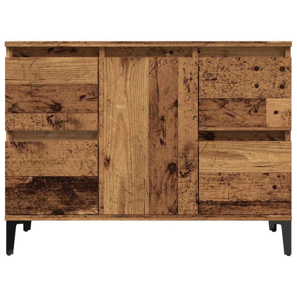 Ντουλάπι νιπτήρα Παλιό ξύλο 80x33x60 cm Κατασκευασμένο ξύλο