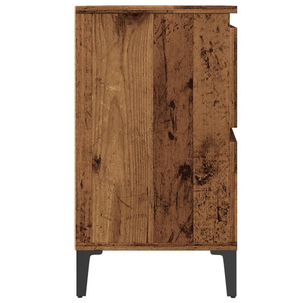 Ντουλάπι νιπτήρα Παλιό ξύλο 80x33x60 cm Κατασκευασμένο ξύλο