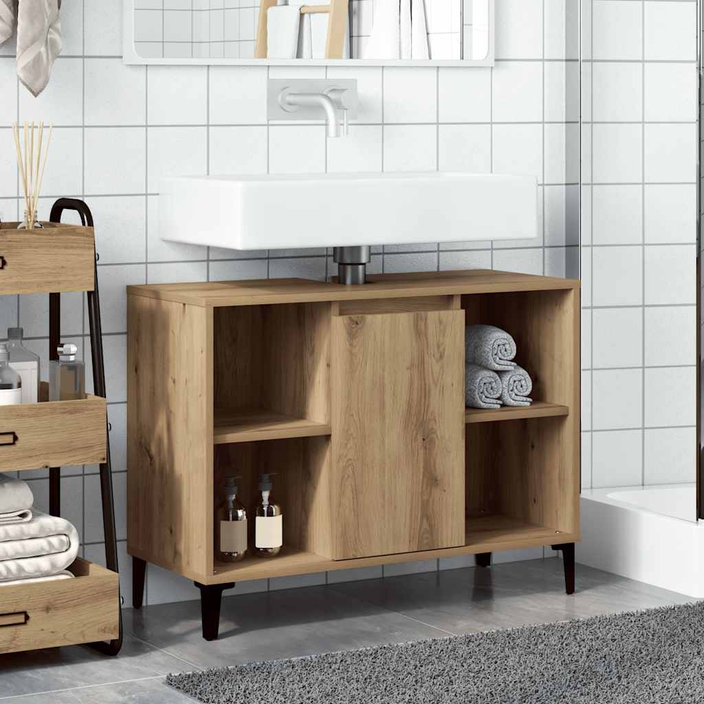 Ντουλάπι Νιπτήρα τεχνίτης Δρυς 80 x 33 x 60 εκ. - Pakobazaar