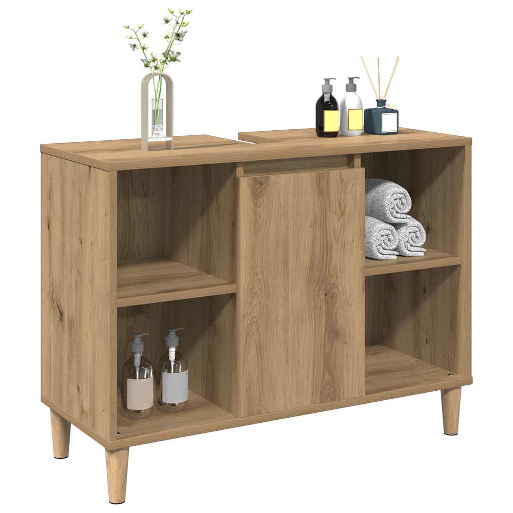 Ντουλάπι Νιπτήρα τεχνίτης Δρυς 80 x 33 x 60 εκ. - Pakobazaar