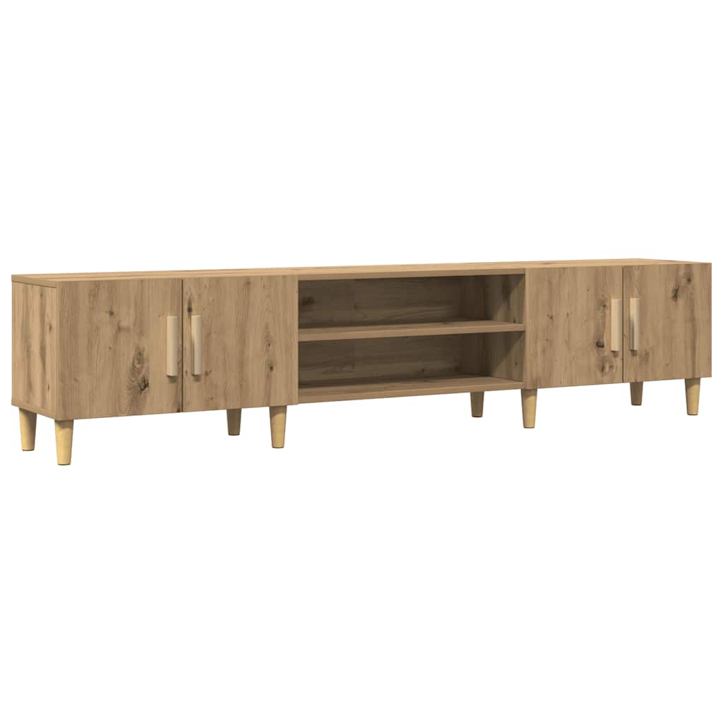Έπιπλο Τηλεόρασης Αρτισιανή Δρυς 180x31,5x40εκ Επεξ. Ξύλο - Pakobazaar
