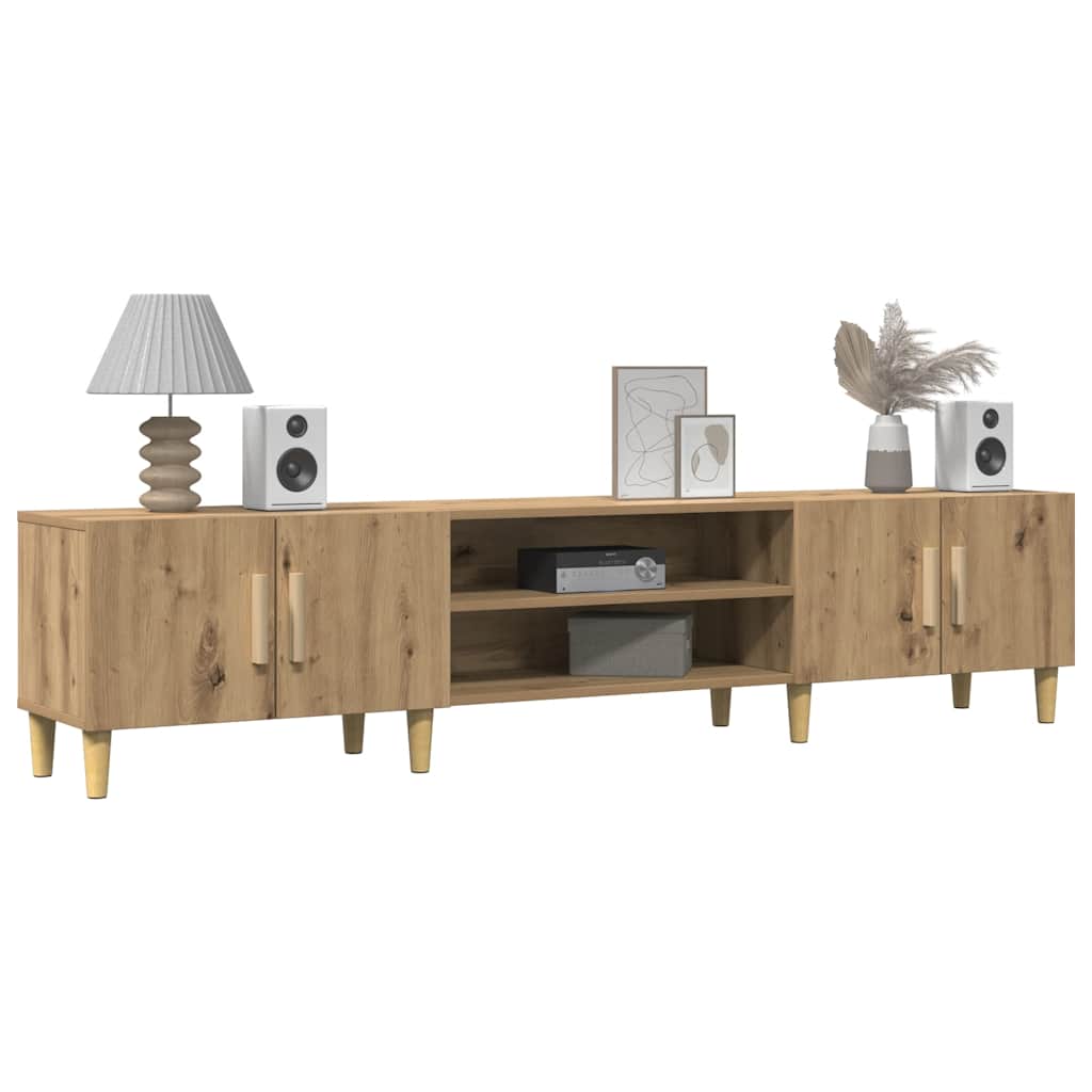 Έπιπλο Τηλεόρασης Αρτισιανή Δρυς 180x31,5x40εκ Επεξ. Ξύλο - Pakobazaar