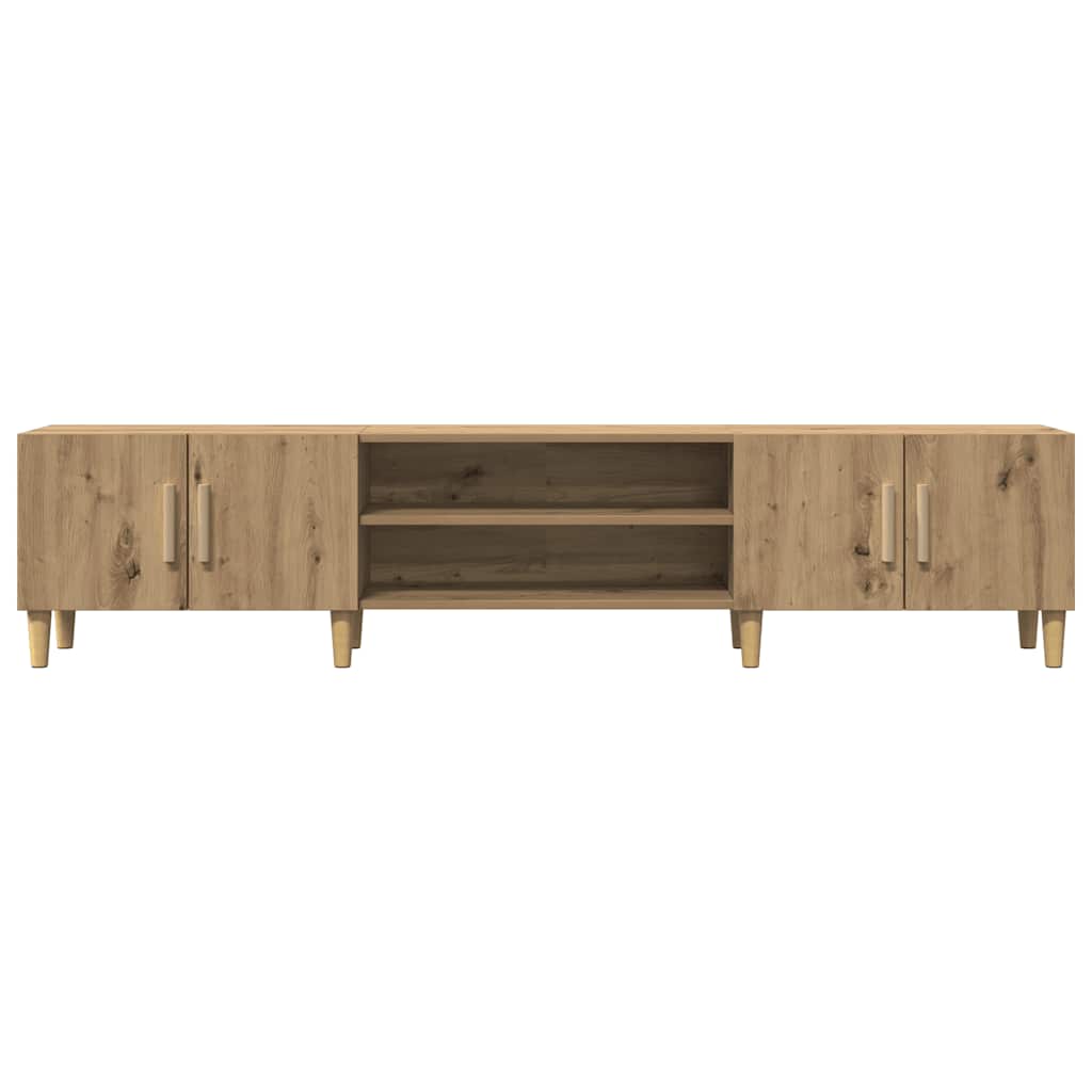 Έπιπλο Τηλεόρασης Αρτισιανή Δρυς 180x31,5x40εκ Επεξ. Ξύλο - Pakobazaar