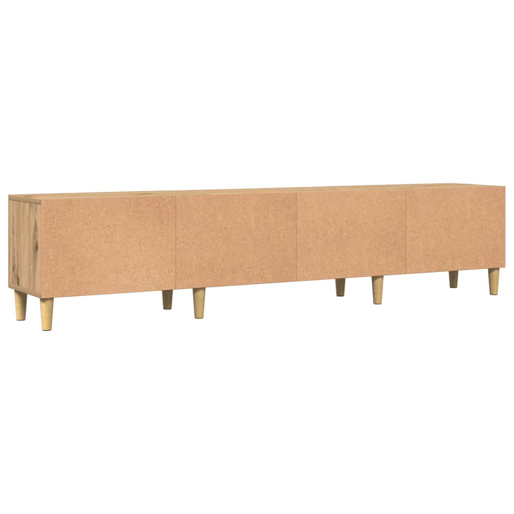 Έπιπλο Τηλεόρασης Αρτισιανή Δρυς 180x31,5x40εκ Επεξ. Ξύλο - Pakobazaar