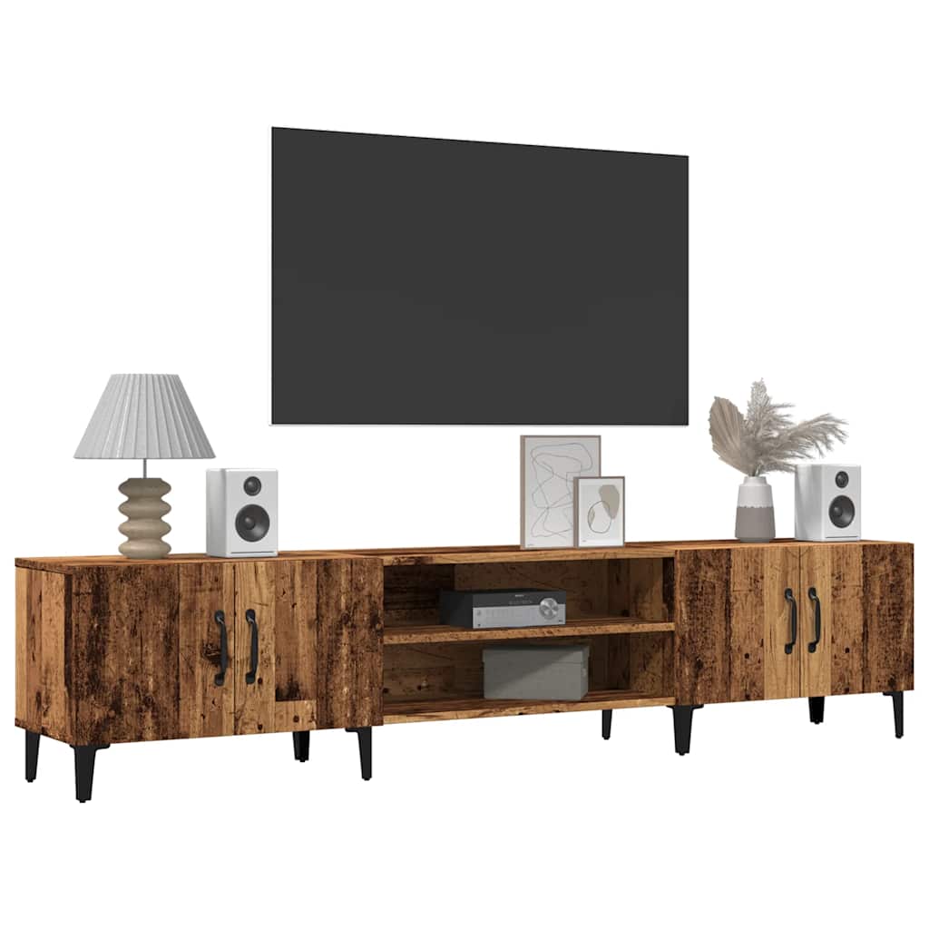 Έπιπλο Τηλεόρασης Όψη Παλαιού Ξύλου 180x31,5x40 εκ. Επεξ. Ξύλο