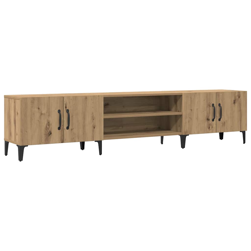 Έπιπλο Τηλεόρασης Αρτισιανή Δρυς 180x31,5x40εκ Επεξ. Ξύλο - Pakobazaar