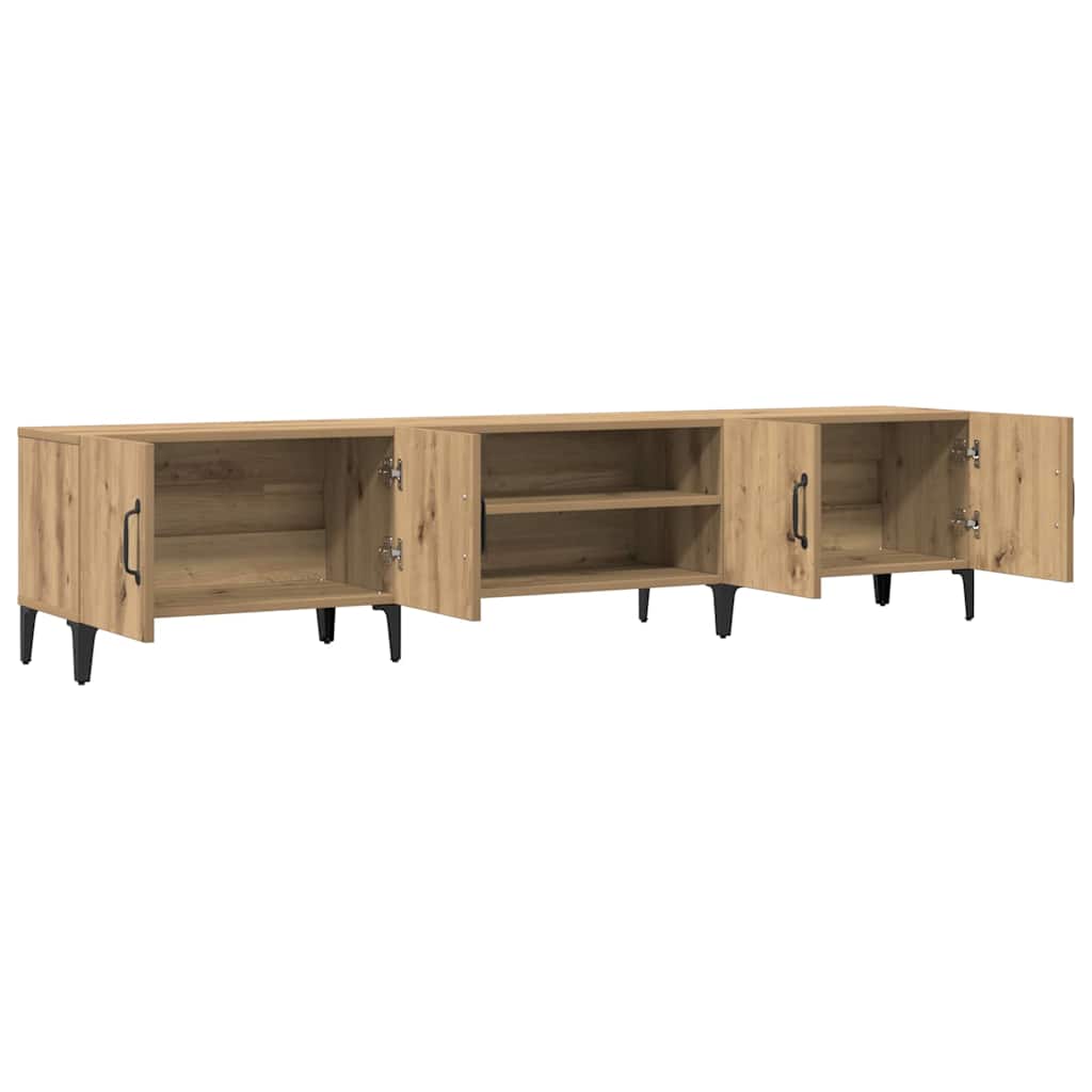 Έπιπλο Τηλεόρασης Αρτισιανή Δρυς 180x31,5x40εκ Επεξ. Ξύλο - Pakobazaar