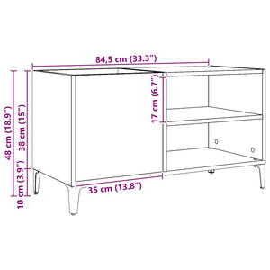 ντουλάπι δίσκων  Δρυς τεχνίτης 84,5x38x48 cm Κατασκευασμένο ξύλο - Pakobazaar
