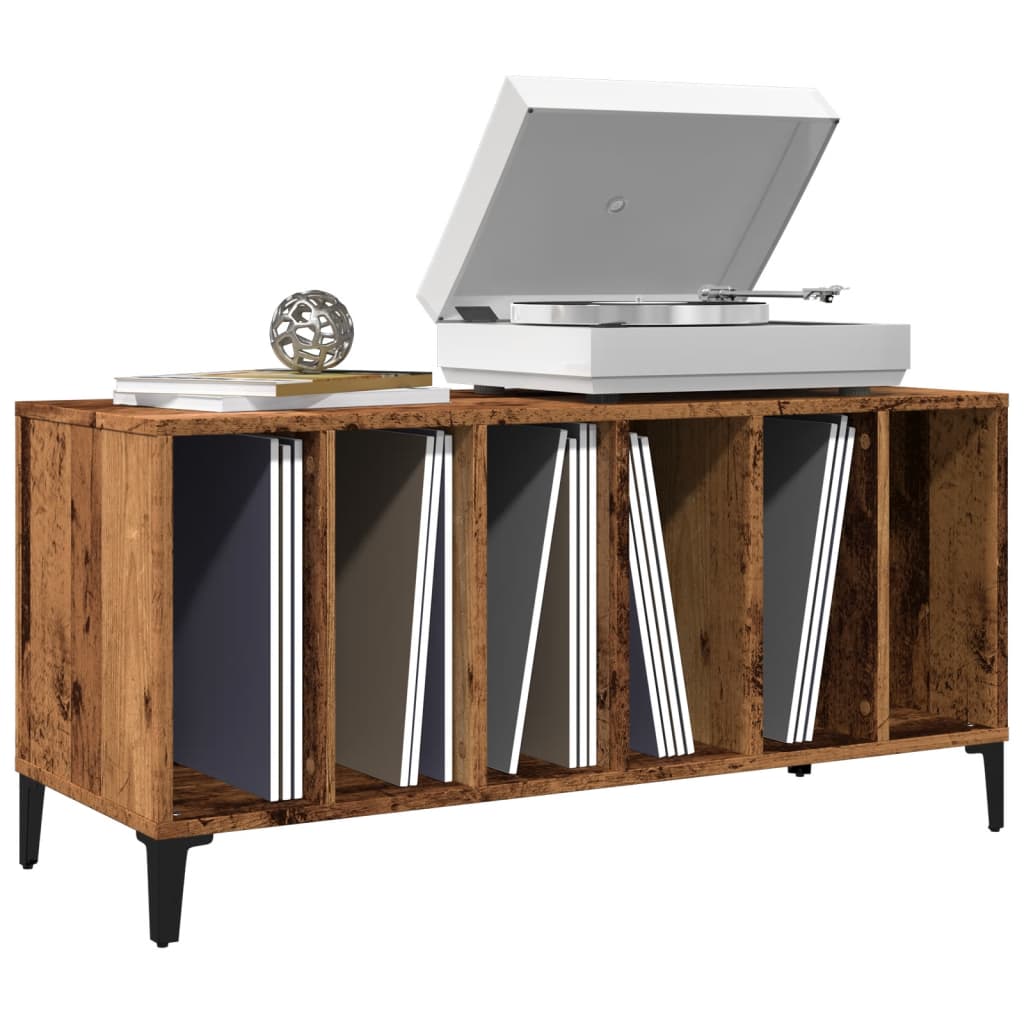 Έπιπλο Δίσκων Μαύρο 100 x 38 x 48 εκ. από Επεξεργασμένο Ξύλο - Pakobazaar