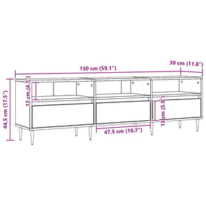 Έπιπλο Τηλεόρασης τεχνίτης Δρυς 150x30x44,5 εκ.
