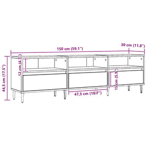 Έπιπλο Τηλεόρασης τεχνίτης Δρυς 150x30x44,5 εκ. - Pakobazaar