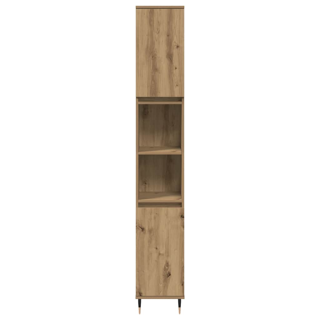 Ντουλάπι μπάνιου Δρυς τεχνίτης 30x30x190 cm Κατασκευασμένο ξύλο - Pakobazaar