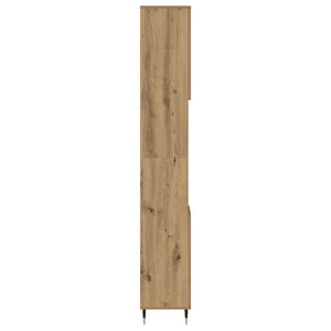 Ντουλάπι μπάνιου Δρυς τεχνίτης 30x30x190 cm Κατασκευασμένο ξύλο - Pakobazaar