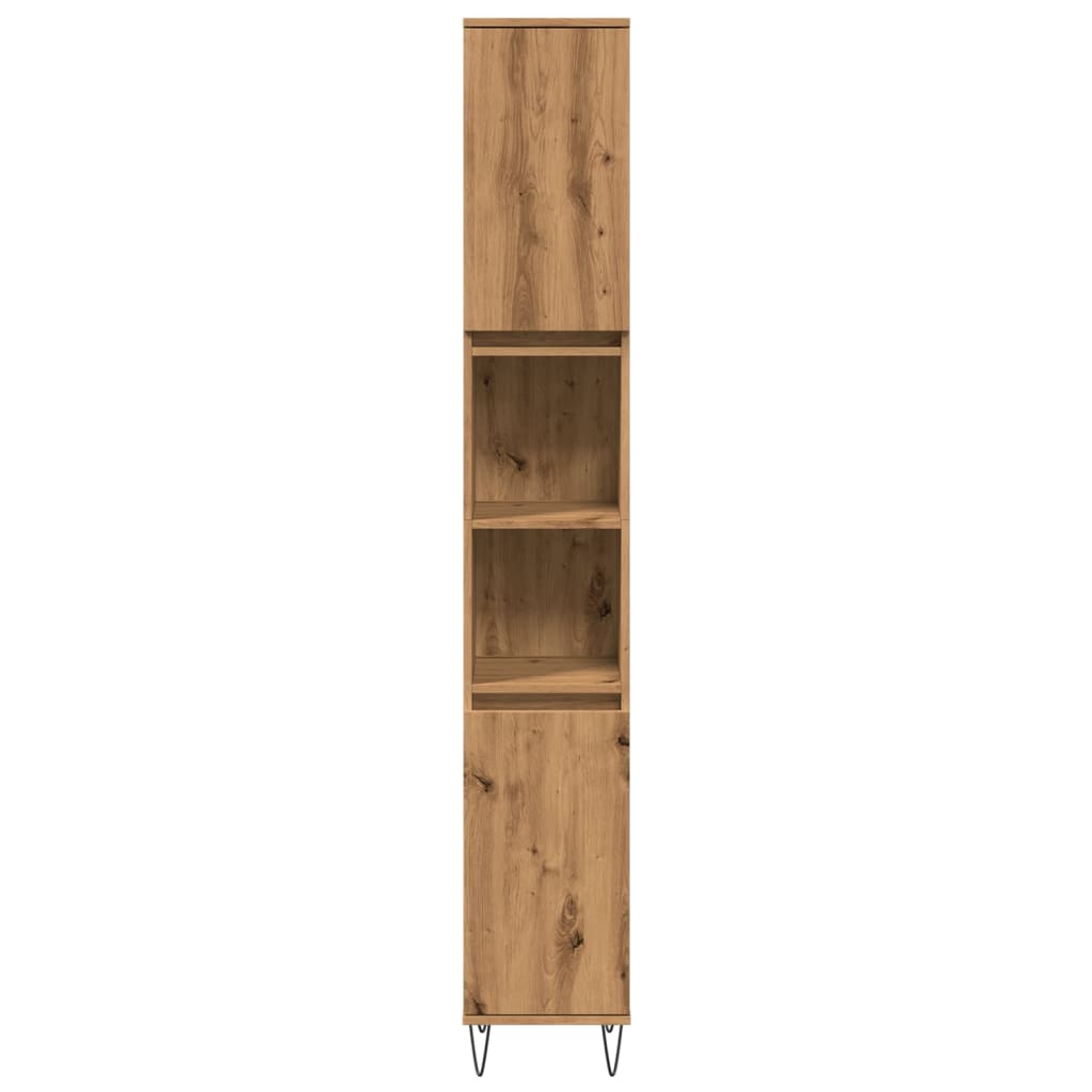 Ντουλάπι μπάνιου Δρυς τεχνίτης 30x30x190 cm Κατασκευασμένο ξύλο - Pakobazaar