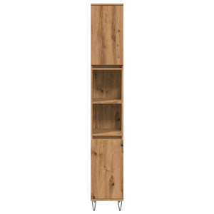Ντουλάπι μπάνιου Δρυς τεχνίτης 30x30x190 cm Κατασκευασμένο ξύλο - Pakobazaar