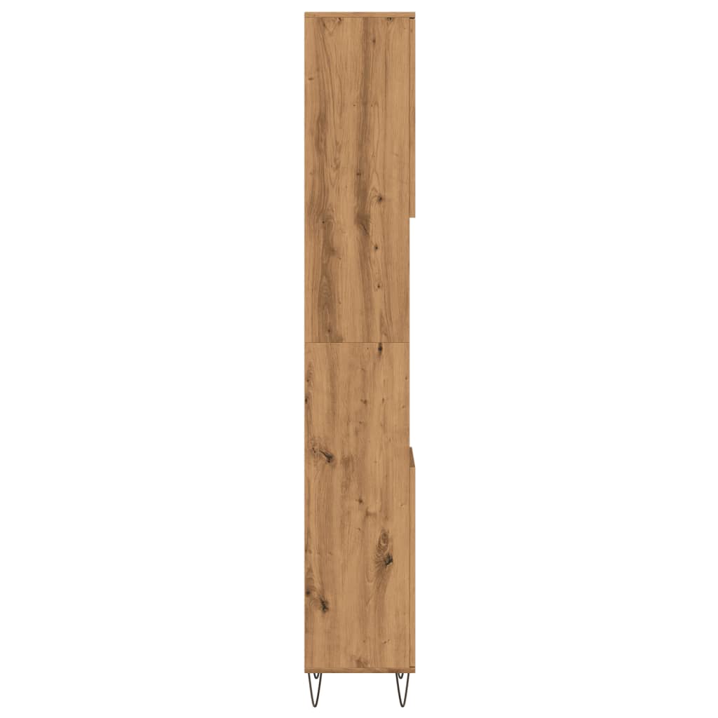 Ντουλάπι μπάνιου Δρυς τεχνίτης 30x30x190 cm Κατασκευασμένο ξύλο - Pakobazaar