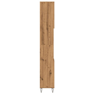 Ντουλάπι μπάνιου Δρυς τεχνίτης 30x30x190 cm Κατασκευασμένο ξύλο - Pakobazaar