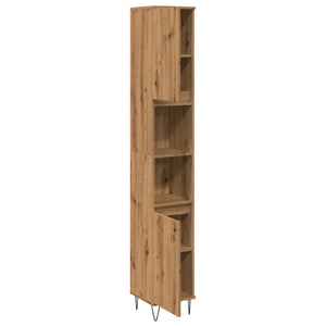 Ντουλάπι μπάνιου Δρυς τεχνίτης 30x30x190 cm Κατασκευασμένο ξύλο - Pakobazaar