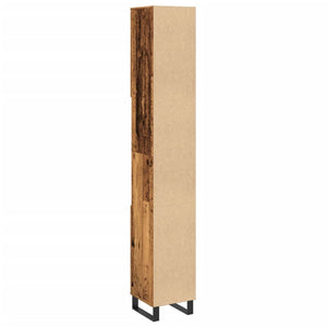 Ντουλάπι μπάνιου Παλιό ξύλο 30x30x190 cm Κατασκευασμένο ξύλο - Pakobazaar