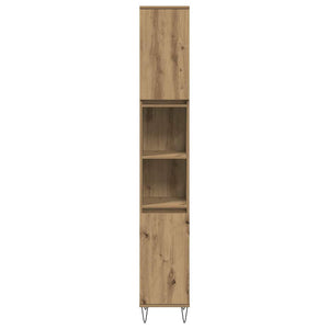 Ντουλάπι μπάνιου Δρυς τεχνίτης 30x30x190 cm Κατασκευασμένο ξύλο