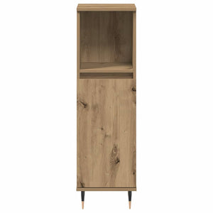 Ντουλάπι μπάνιου Δρυς τεχνίτης 30x30x100 cm Κατασκευασμένο ξύλο - Pakobazaar