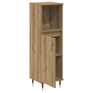 Ντουλάπι μπάνιου Δρυς τεχνίτης 30x30x100 cm Κατασκευασμένο ξύλο - Pakobazaar