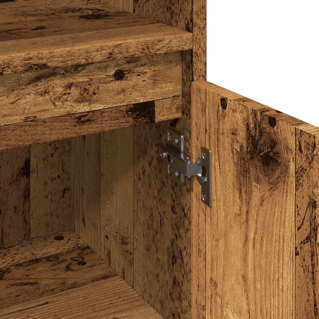 Ντουλάπι μπάνιου Παλιό ξύλο 30x30x100 cm Κατασκευασμένο ξύλο - Pakobazaar