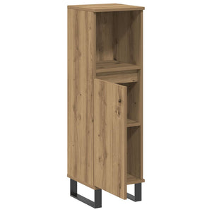Ντουλάπι μπάνιου Δρυς τεχνίτης 30x30x100 cm Κατασκευασμένο ξύλο - Pakobazaar