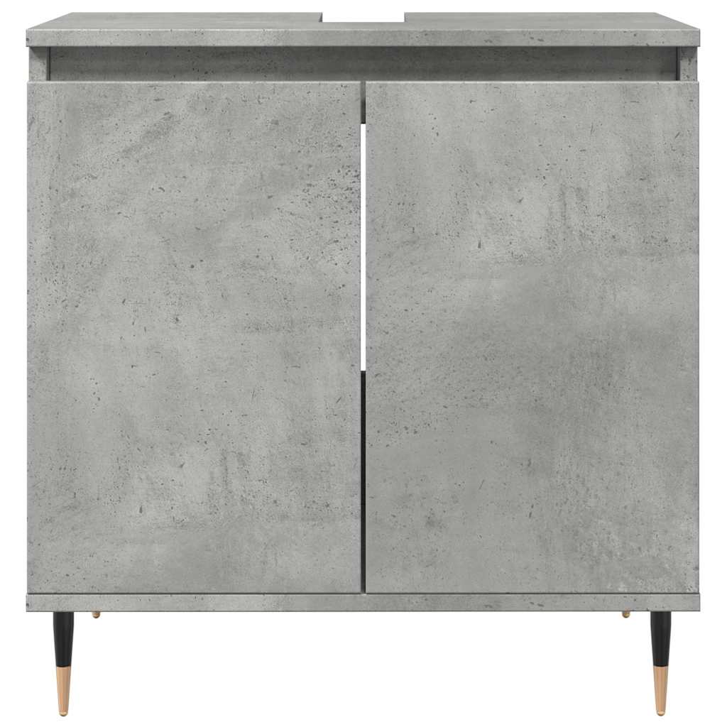 Ντουλάπι Μπάνιου Γκρι Σκυροδεμ. 58 x 33 x 60 εκ. Επεξεργ. Ξύλο