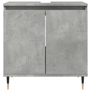 Ντουλάπι Μπάνιου Γκρι Σκυροδεμ. 58 x 33 x 60 εκ. Επεξεργ. Ξύλο