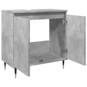 Ντουλάπι Μπάνιου Γκρι Σκυροδεμ. 58 x 33 x 60 εκ. Επεξεργ. Ξύλο