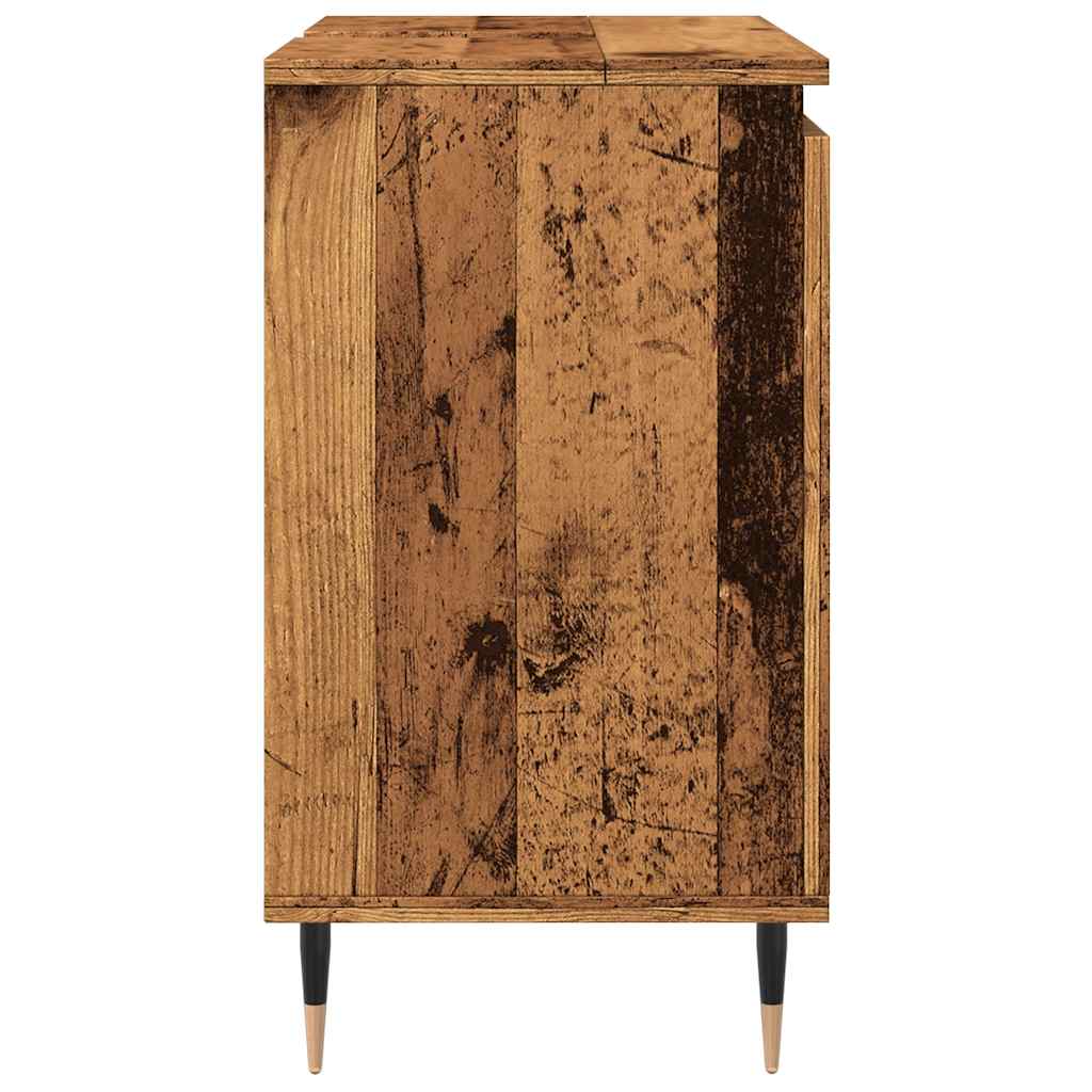 Ντουλάπι μπάνιου Παλιό ξύλο 58x33x60 cm Κατασκευασμένο ξύλο