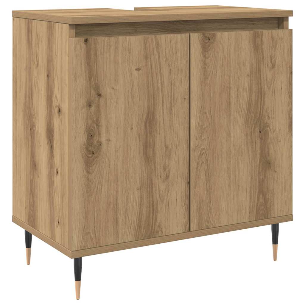 Ντουλάπι μπάνιου Δρυς τεχνίτης 58x33x60 cm Κατασκευασμένο ξύλο - Pakobazaar