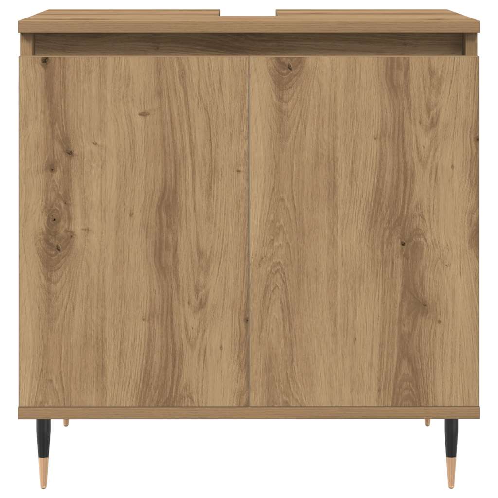 Ντουλάπι μπάνιου Δρυς τεχνίτης 58x33x60 cm Κατασκευασμένο ξύλο - Pakobazaar