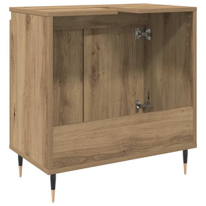 Ντουλάπι μπάνιου Δρυς τεχνίτης 58x33x60 cm Κατασκευασμένο ξύλο - Pakobazaar